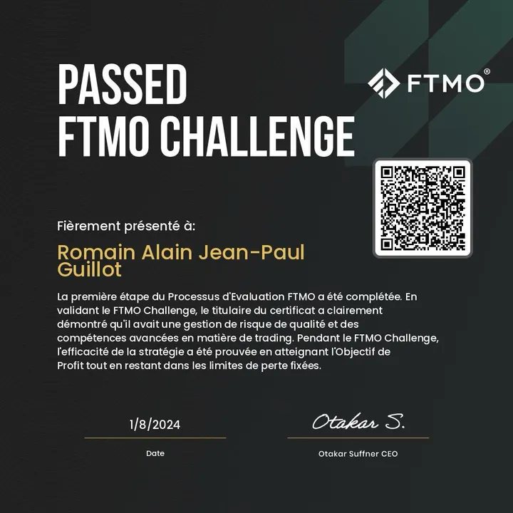 FTMO Challenge réussi